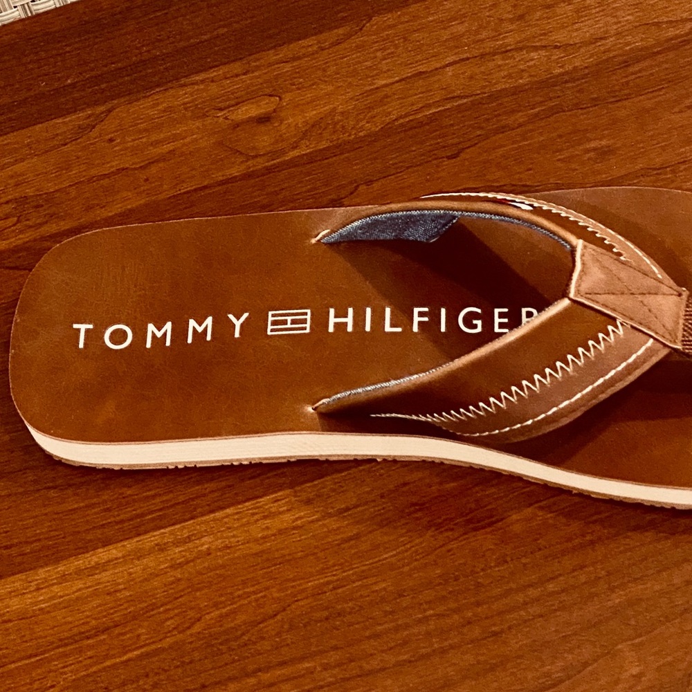 Tommy Hilfiger Brown Drogo Flip Flop Sandals 11 - Picture 5 of 8
